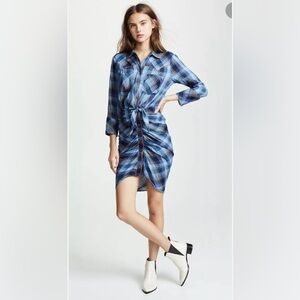 SIERRA BLUE PLAID SHIRTDRESS size 2